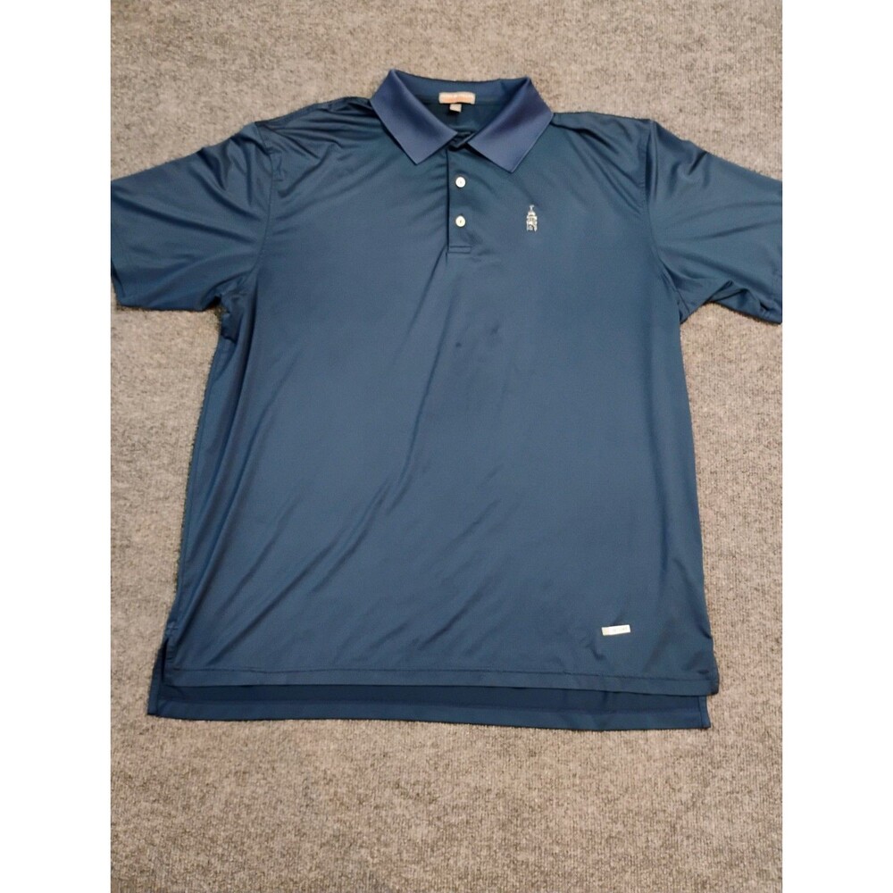 Peter Millar Summer Comfort Blue Golf Polo Shirt Men’s 2XL XXL